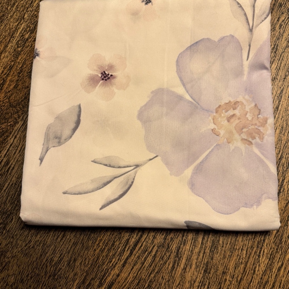Sweet JoJo Designs Watercolor Floral Lavender And Grey Body Pillow Cover - Picture 5 of 5